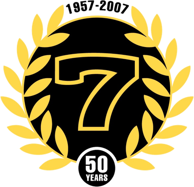 Logo des 50 ans de la Seven, 1957-2007