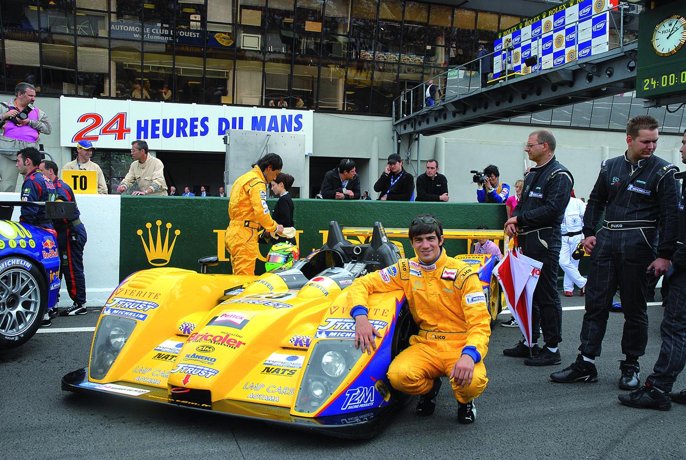 Robin sur la grille des 24 Heures du Mans